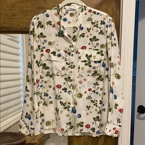 Cacharel 100% silk blouse